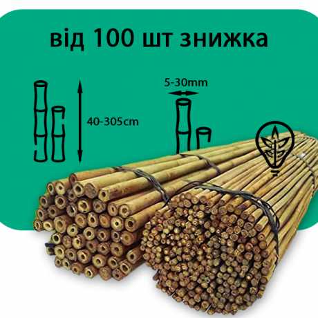 Бамбукові опори (Ø 30/35 мм, h 295см)